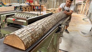 Building Stunning Largescale Furniture Set from Solid Tree Trunks  Creative Woodworking Idea [upl. by Libnah172]