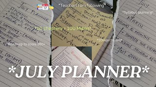 JULY PLANNER📝📚 TARGET NEET 2025🎯  650🩺Yakeen20 [upl. by Laband276]