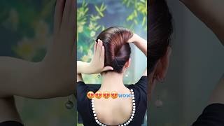 Point finger hair style  beautiful hair style easy hair style shortvideo [upl. by Arema]