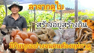 ลาจากชีวิตในต่างแดน กลับมาสร้างอยู่สร้างกิน มีกินทุกอย่าง จนคนต้องแห่มาดู [upl. by Atnwahs]