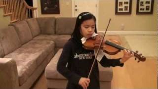 Jocelyn age 10 violin  Por Una Cabeza Tango from quotScent of a Womanquot [upl. by Gertruda]