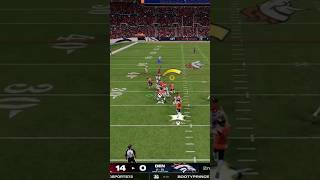 Chris Jones wrecks the screen pass and grabs an Interception chiefs madden nfl football shorts [upl. by Ynohtnad71]