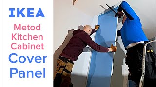 Ikea Metod Cabinet Cover Panel  How to install kitchen end panel amp Metod Ventilation Grill [upl. by Donaugh]