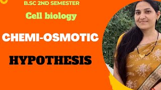 Chemi Osmotic Hypothesis BSc 1st yr zoologyATP Synthase in mitochondriaOxidative Phosphorylation [upl. by Severn]