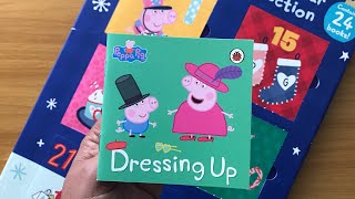 10 Dressing Up Peppa Pig Christmas Advent Calendar 24 Books  Read Aloud Books for Children [upl. by Johiah]