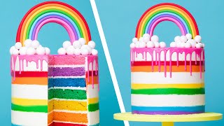 Rainbow Drip and My Little Pony Cake  How To Cake It Step By Step [upl. by Tnert]