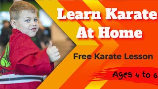 Kids Intro Karate Class  Free Online Martial Arts Lesson 1 [upl. by Rotberg689]