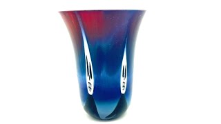 Fused Glass Scream Vase [upl. by Ellennaj591]