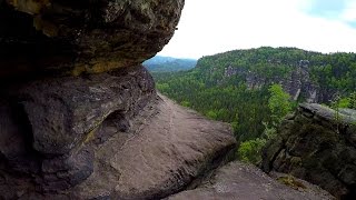 Idagrotte POV Wanderung Sächsische Schweiz 4k Elbsandsteingebirge Frienstein Ida Grotte Gopro 4K HD [upl. by Gefell]