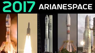 Rocket Launch Compilation 2017  ArianeSpace [upl. by Hux206]