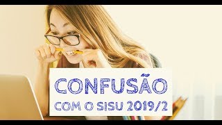 CONFUSÃO SISU 20192  COMEÇARAM AS INSCRIÇÕES [upl. by Earized]