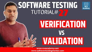 Software Testing Tutorial 27  Verification and Validation in Software Testing [upl. by Gnat463]