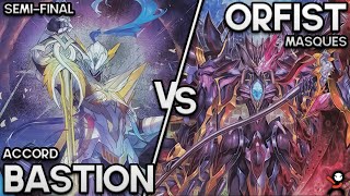 TOP TIERS FACE OFF  Bastion Accord vs Orfist Masques  Cardfight Vanguard Standard [upl. by Leruj837]