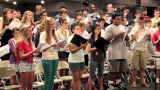 Idyllwild Arts Summer Program High School Festival Choir Rehearsal in Rush Hall [upl. by Ayit]