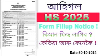 HS 2nd Year 2025 From Fillup New Update Last Date  2025 formfillup [upl. by Notna]