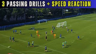 🔰 📢Simple Passing Drills  Sprint Reaction  3 Drills [upl. by Graaf]