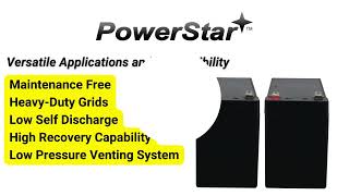 PowerStar 2Pack 12V 9AH Replacement Batteries  Unleash the Power for Your Devices [upl. by Znarf]