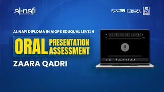 Al Nafi EduQual Diploma Oral Presentation Assessment  Zaara Qadri [upl. by Map421]