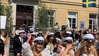 how students celebrate graduation day in Sweden 🇸🇪 studenten i sverige  4K HDR [upl. by Kcirted888]