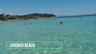 LAGONISI BEACH Nikiti Sithonia Greece [upl. by Nylidnarb828]