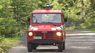 PNEUMATICA Fiat Campagnola Vigili del Fuoco in emergenza  Italian Fire Dept responding [upl. by Eillak]