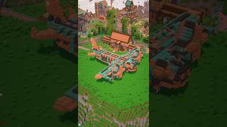 Steampunk Airplane  Minecraft timelapse shorts [upl. by Tillinger]