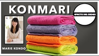 COMO DOBLAR TOALLAS 2 MÉTODOS  MARIE KONDO  how to fold a towel two ways konmari [upl. by Abbey]