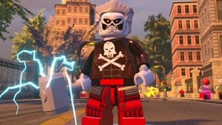 LEGO Marvels Avengers  Custom Character Manhattan Free Roam Gameplay [upl. by Htiduy]