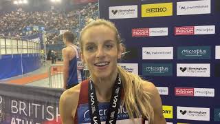 UK indoor 1500m champ Georgia Bell might still race duathlon in 2024 [upl. by Saum]