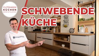 Schwebende Küche mit Stil Moderne Planung amp Designideen für offene Wohnküchen  Gutsmann Küchen [upl. by Brandea]