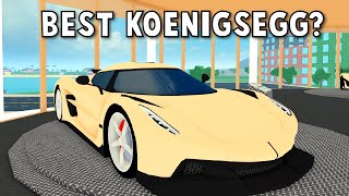 WHICH KOENIGSEGG IS THE BEST IN CAR DEALERSHIP TYCOON DEALERSHIP SIDE BY SIDE COMPARISON ROBLOX [upl. by Gnot]