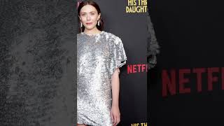 Elizabeth Olsen at Netflixs His Three Daughters actress [upl. by Ahsinrats652]