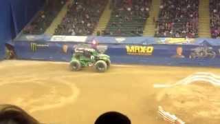 Monster jam nutter center 2015 donuts [upl. by Alpheus445]