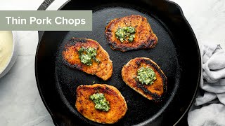 How to Cook Thin Pork Chops [upl. by Borlow]