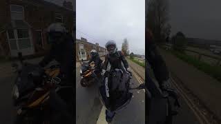 Bikers at Hunstanton  CBR600 amp gexr1000 arriving [upl. by Annmaria]