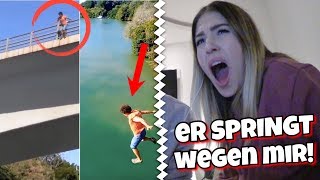 Mann springt wegen mir von Brücke 😨  kein Clickbait    BibisBeautyPalace [upl. by Zabrine866]