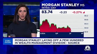 Morgan Stanley laying off a few hundred in wealthmanagement division [upl. by Heyman]