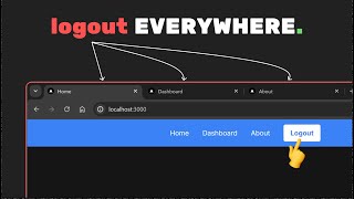 Automatically logging out of multiple tabs in Nextjs [upl. by Denbrook]