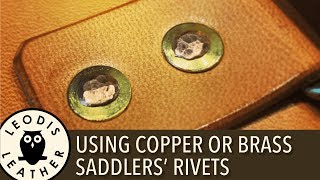 Using Copper or Brass Leather Saddlers Rivets [upl. by Garate757]