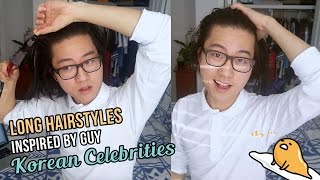 Long Mens Hairstyles Inspired by Male Korean Celebrities [upl. by Bible]