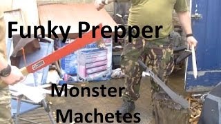 Huge Funky Prepper machetes Wessex Blades dot com [upl. by Helaine559]