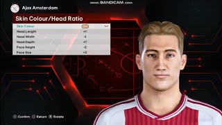 PES 2021 How to create Julian Rijkhoff 🇳🇱 Ajax [upl. by Noicnecsa]