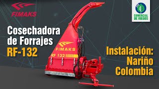 FIMAKS RF 132  Cosechadora Pastos al Voleo  Maquinaria Agrícola🚜  Forrajes  Instalación Nariño [upl. by Anchie368]