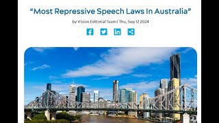 The Most Repressive Speech Laws In Australia [upl. by Ojeibbob38]