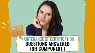 NBPTS Maintenance of Certification How to Answer Component 1 Questions [upl. by Nyllij138]