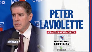 NYR at DET Peter Laviolette Postgame Media Availability  April 5 2024 [upl. by Charisse599]