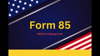 Armed Forces Language Drill  Ꭼc•L t Comprehension Evaluation Model 85 [upl. by Annunciata292]