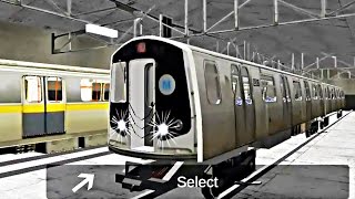 AG Subway Simulator Lite  Blue Line Route With R143 M Train [upl. by Waine469]