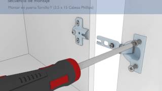 Colocación de Bisagra en Mueble Centro Estant [upl. by Bravar]