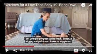 Bring Down the Rib Cage Back Exercises for a Low Tone Baby 9 [upl. by Aivirt779]